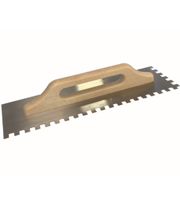 FRATTONE SUPERFLEX MASS ACCIAIO INOX - MANICO LEGNO 110X300 3mm