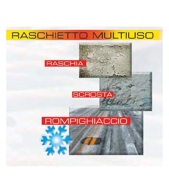 RASCHIAGHIACCIO CORTO LAMA 10 cm MANICO RICOPERTO IN SPUGNA