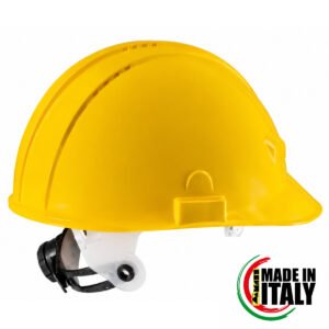 ELMETTO CANTIERE PROTEZIONE CON ROTELLA A CREMAGLIERA