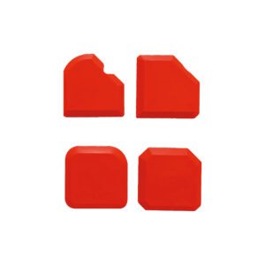 KIT 4 PEZZI LISCIAFUGHE IN GOMMA PER SILICONI