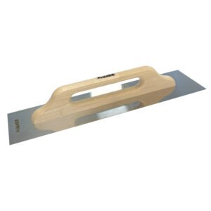 FRATTONE MASS 2 MANI ACCIAIO INOX - MANICO LEGNO 120X480 5mm - SPIGOLI VIVI